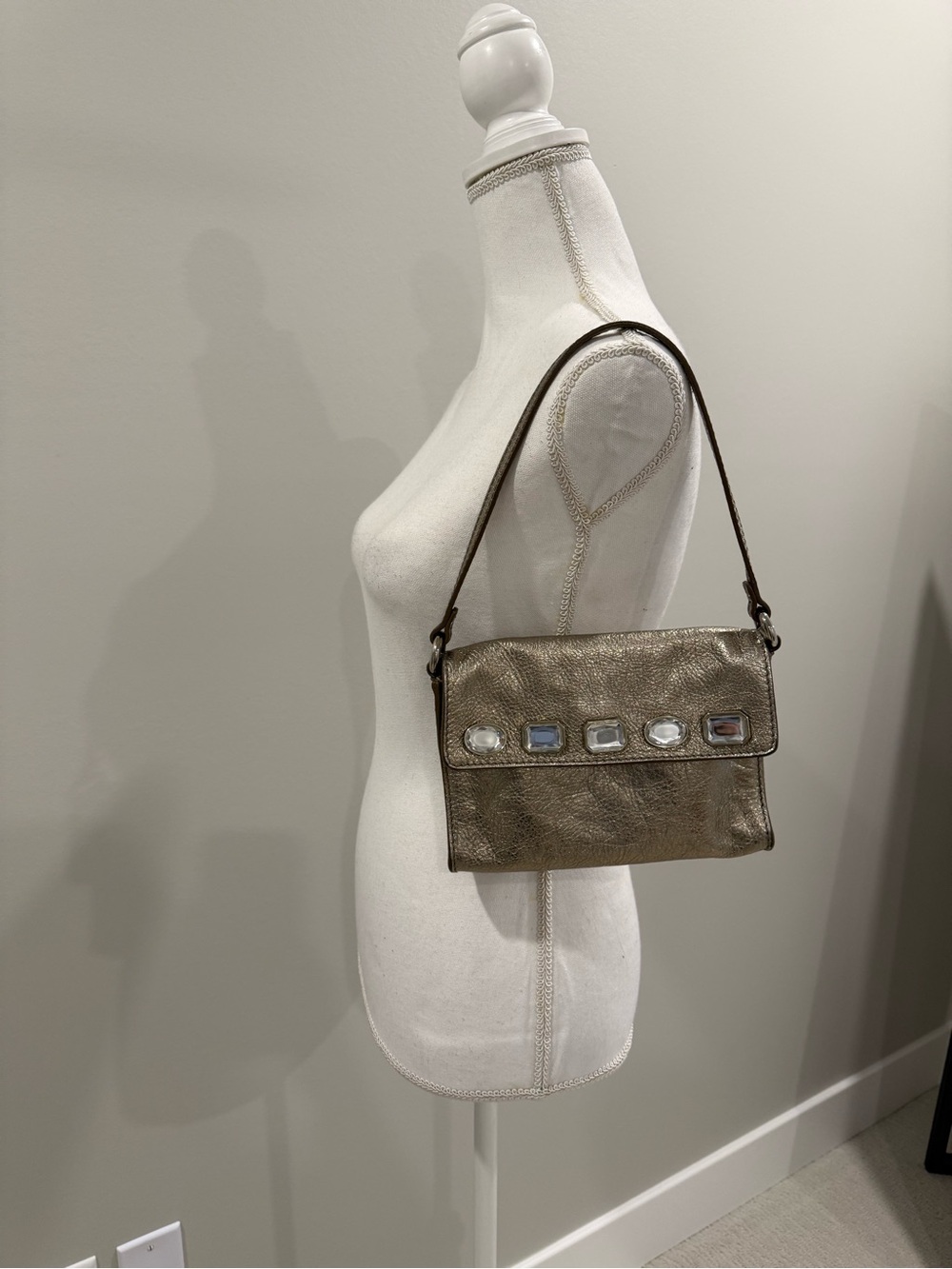 Dolce & Gabbana Jewel Flap Leather shoulder bag with COA